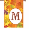 Accent Home & Garden Accent 28 In. Fall Monogram Flag - M