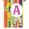 Accent Home & Garden 28 In. Summer Monogram Flag - A