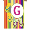 Accent Home & Garden 28 In. Summer Monogram Flag - G