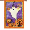 Accent Home & Garden 28 In. Halloween House Flag - Ghostly Gifts 2 Accent Home & Garden 28 In. Halloween House Flag - Ghostly Gifts