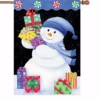 Accent Home & Garden Accent 28 In. Flag - Snowman Presents