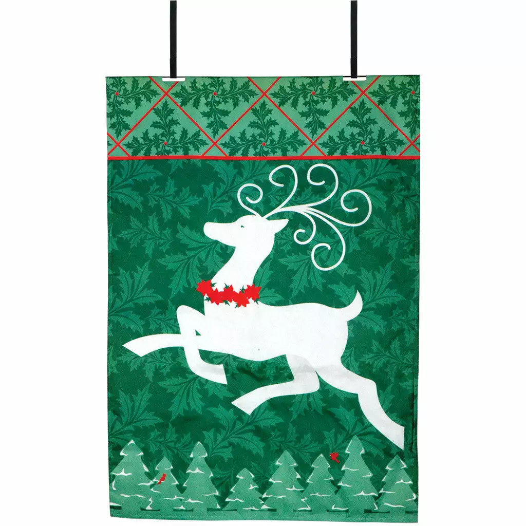 Accent Home & Garden 28 In. Flag - Joy Reindeer (Fiber Optics) 3 Accent Home & Garden 28 In. Flag - Joy Reindeer (Fiber Optics)