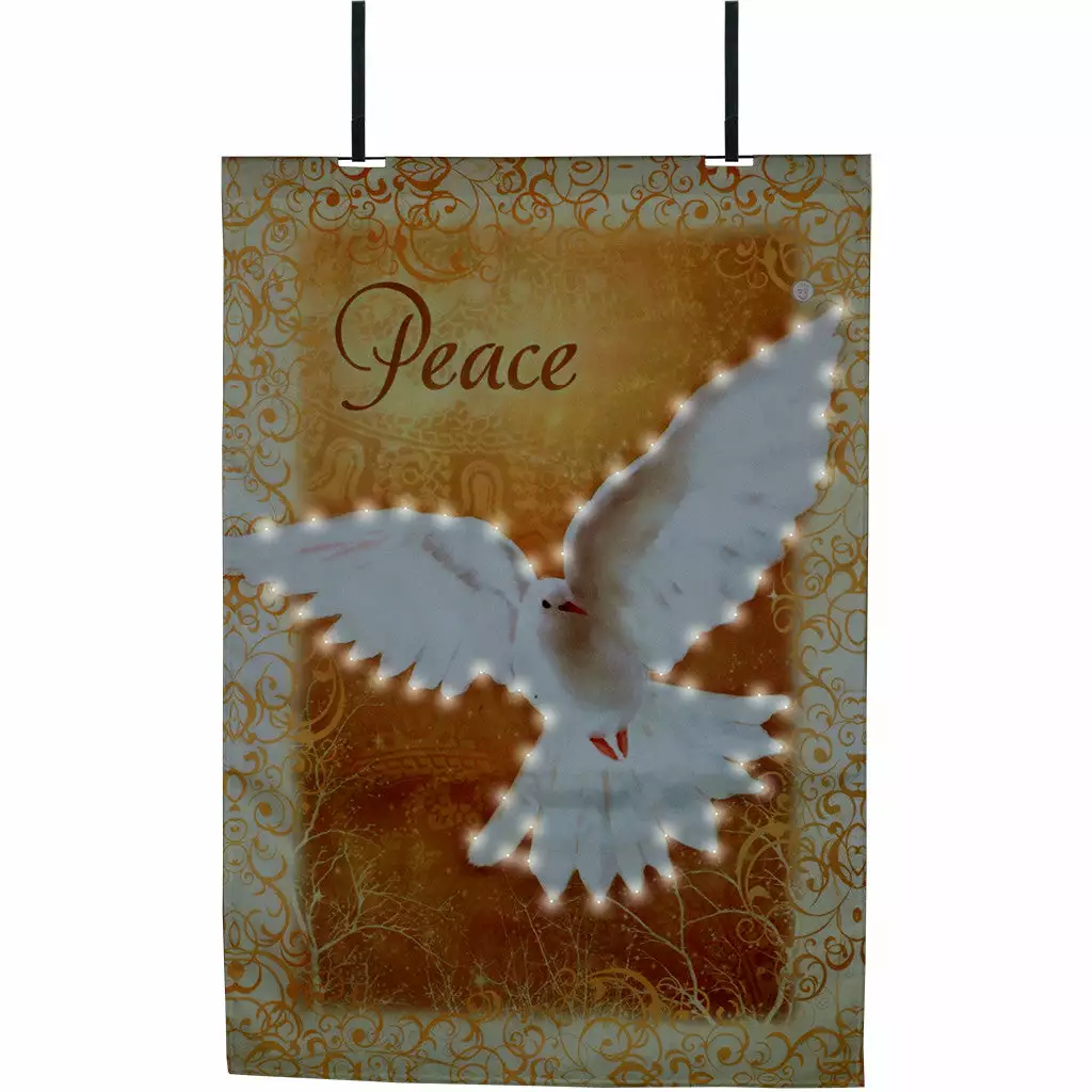 Accent Home & Garden Accent 28 In. Flag - Heaven Peace (Fiber Optic) 3 Accent Home & Garden Accent 28 In. Flag - Heaven Peace (Fiber Optic)