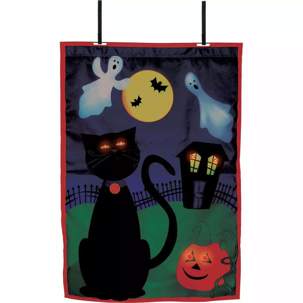 Accent Home & Garden 28 In. Halloween House Flag - Boo (Voice Controlled) 3 Accent Home & Garden 28 In. Halloween House Flag - Boo (Voice Controlled)