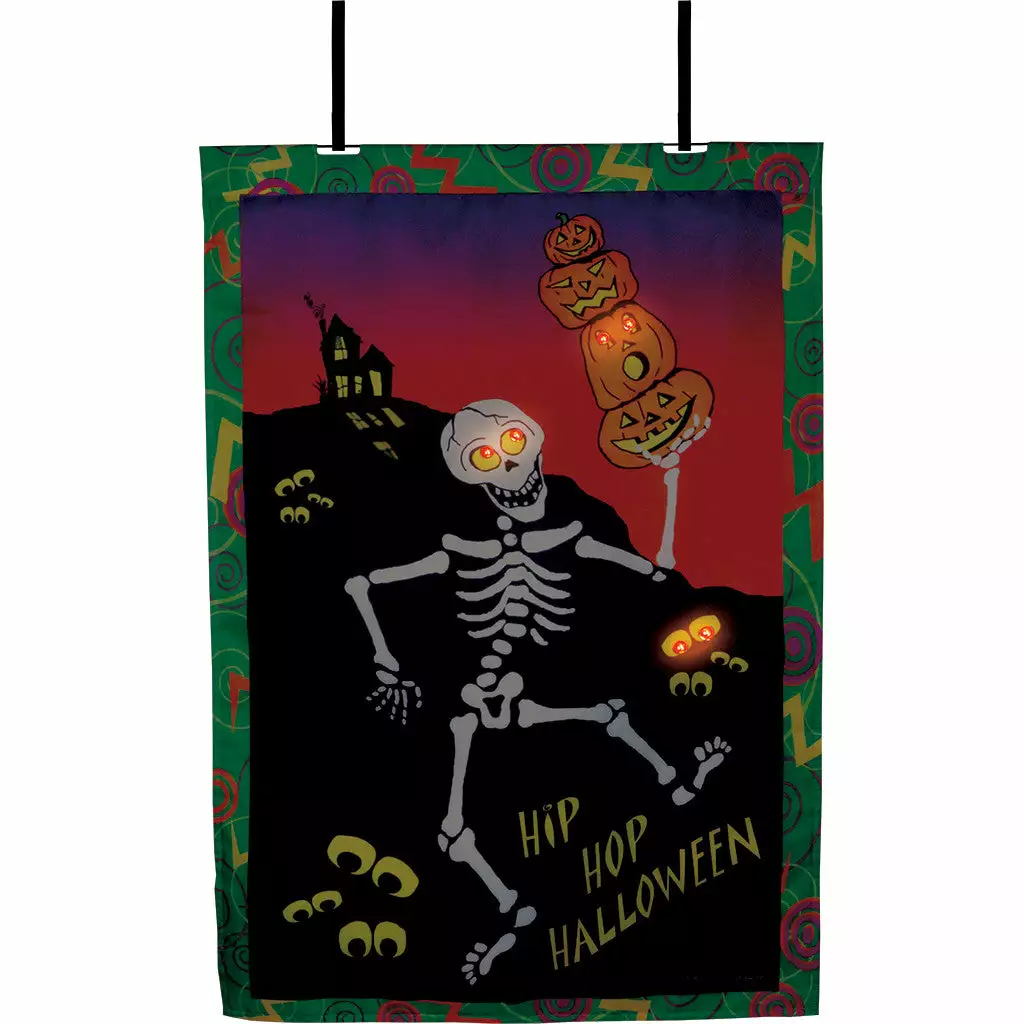 Accent Home & Garden 28 In. Halloween House Flag - Hip Hop Halloween (Voice Controlled) Accent 3 Accent Home & Garden 28 In. Halloween House Flag - Hip Hop Halloween (Voice Controlled) Accent