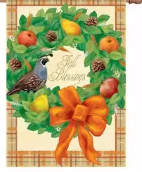 Accent Home & Garden Accent 28 In. Flag - Fall Blessings