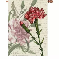 Accent Home & Garden 28 In. Flag - Carnation Celebration