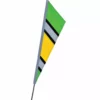 SoundWinds Reflective Fanion Recumbent Bike Flag - Green 1 SoundWinds Reflective Fanion Recumbent Bike Flag - Green