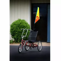 SoundWinds Spiral Recumbent Bike Flag - Yellow