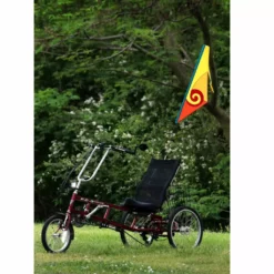 SoundWinds Spiral Recumbent Bike Flag - Yellow