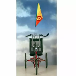 SoundWinds Spiral Recumbent Bike Flag - Yellow