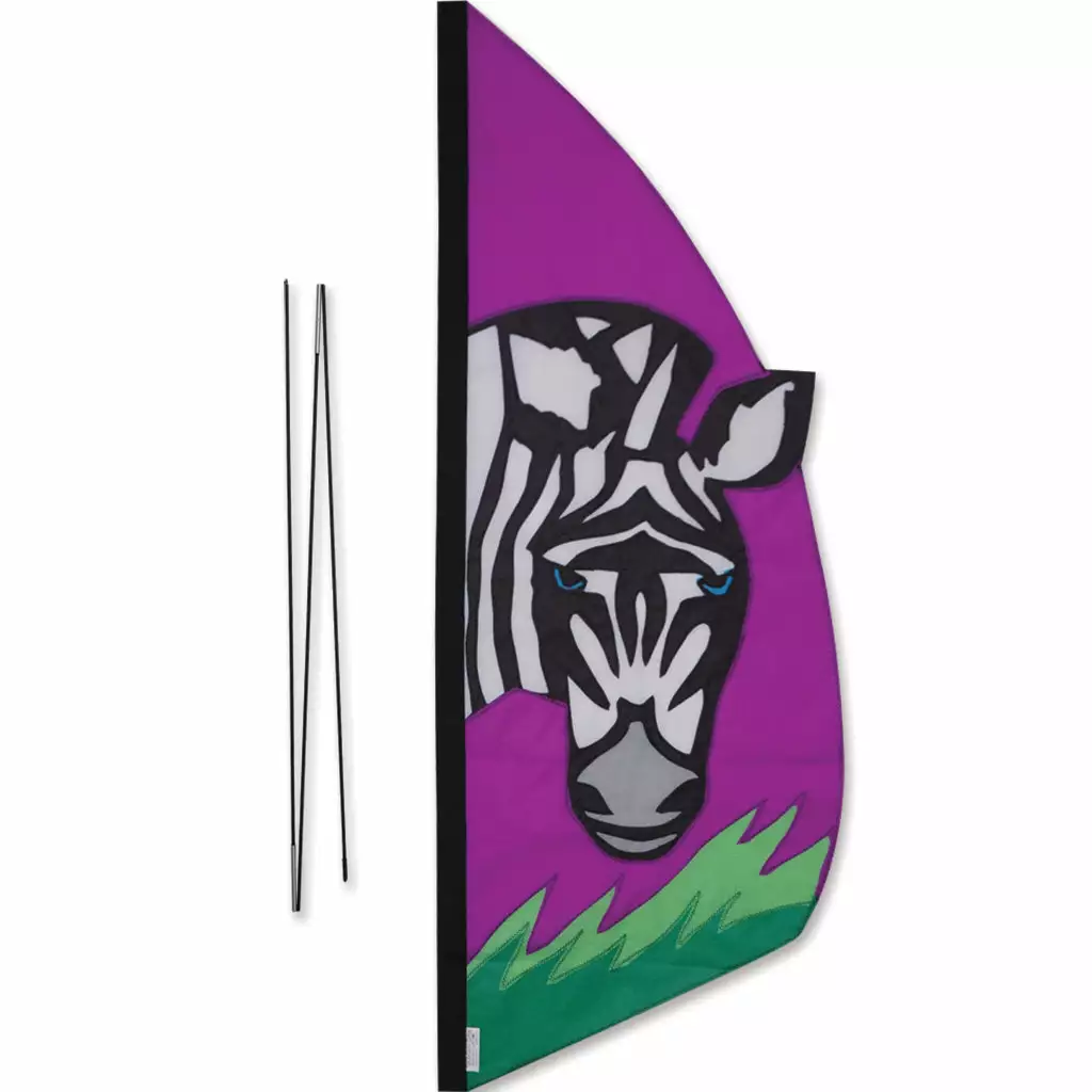 Premier Kites 3.5 Ft. Recumbent Bike Feather Banner - Zebra Recumbent Bike Flags 3 Premier Kites 3.5 Ft. Recumbent Bike Feather Banner - Zebra Recumbent Bike Flags