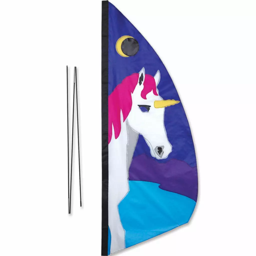 Premier Kites 3.5 Ft. Recumbent Bike Feather Banner - Unicorn Recumbent Bike Flags 3 Premier Kites 3.5 Ft. Recumbent Bike Feather Banner - Unicorn Recumbent Bike Flags