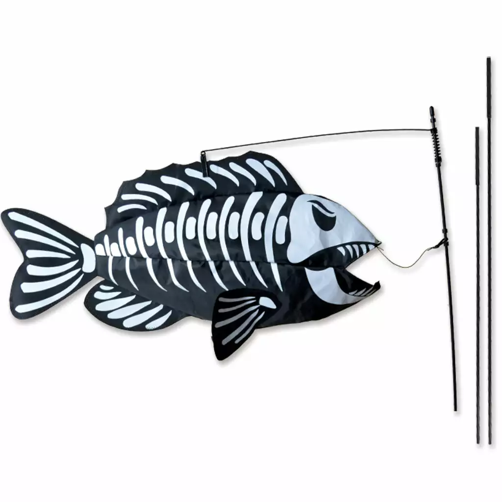 Premier Kites Swimming Fish Recumbent Bike Flag - Fish Bones Recumbent Bike Flags 3 Premier Kites Swimming Fish Recumbent Bike Flag - Fish Bones Recumbent Bike Flags