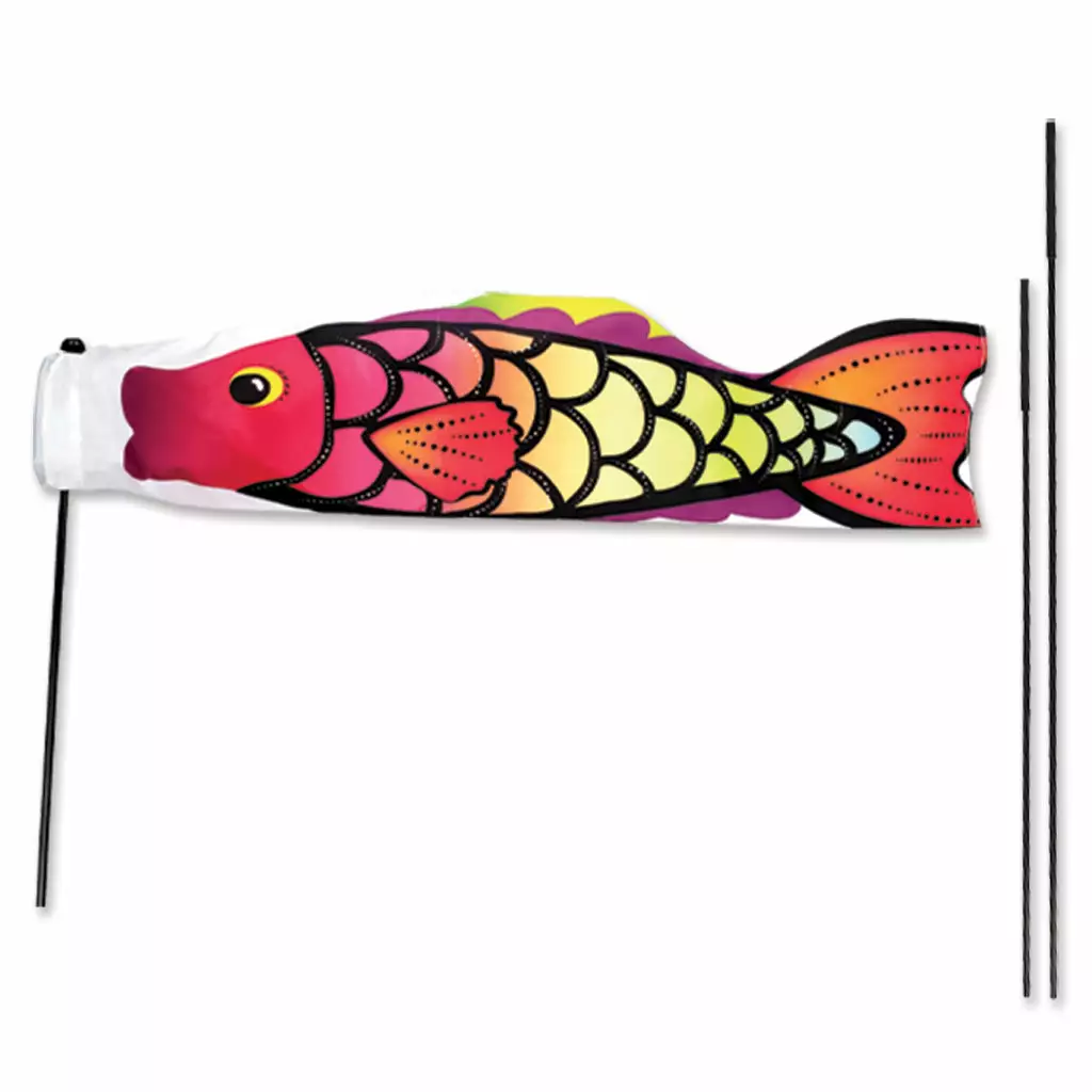 Premier Kites Koi Windsock Recumbent Bike Flag - Warm Tropical Fish 3 Premier Kites Koi Windsock Recumbent Bike Flag - Warm Tropical Fish
