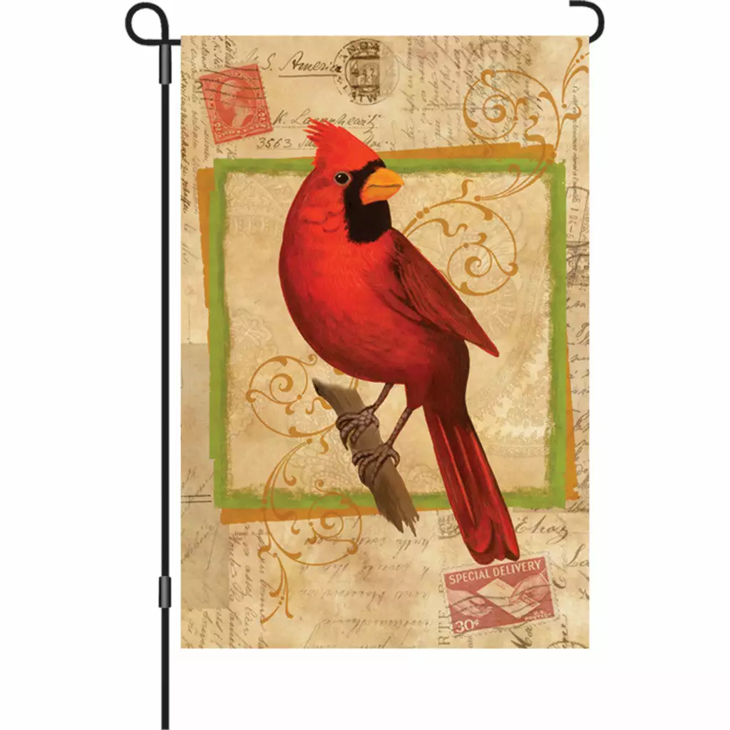 Accent Home & Garden 12 In. Flag - Happy Cardinal 3 Accent Home & Garden 12 In. Flag - Happy Cardinal