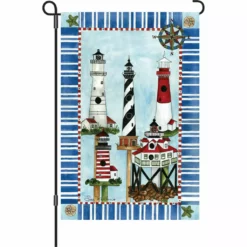 Accent Home & Garden 12 In. Flag - Eastern Lighthouses Accent