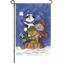 Accent Home & Garden 12 In. Flag - Sledding Friends