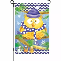 Accent Home & Garden Accent 12 In. Flag - Winter Owl