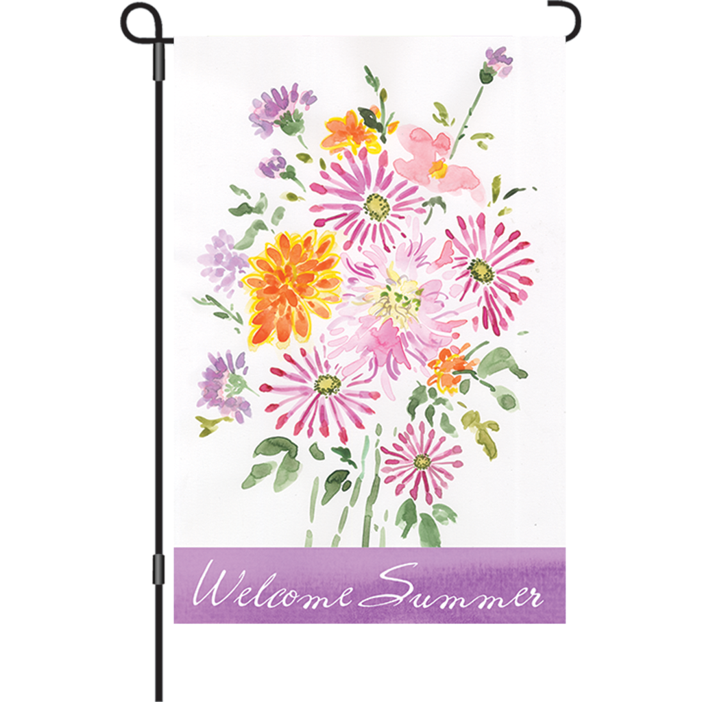 Accent Home & Garden Accent 12 In. Flag - Summer Bouquet 3 Accent Home & Garden Accent 12 In. Flag - Summer Bouquet