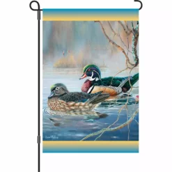 Accent Home & Garden 12 In. Flag - Woodies Bobber Ducks Accent