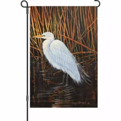 Accent Home & Garden 12 In. Flag - Egret Accent
