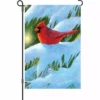 Accent Home & Garden 12 In. Flag - Winter Glow Cardinal Accent