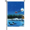 Accent Home & Garden 12 In. Flag - Christmas Loons