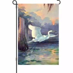 Accent Home & Garden 12 In. Flag - Heron Sunrise