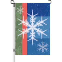 Accent Home & Garden 12 In. Flag - Snowflakes