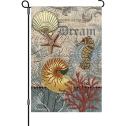 Accent Home & Garden 12 In. Flag - Coastal Emphemera