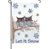 Accent Home & Garden 12 In. Flag - Owls In The Snow Accent