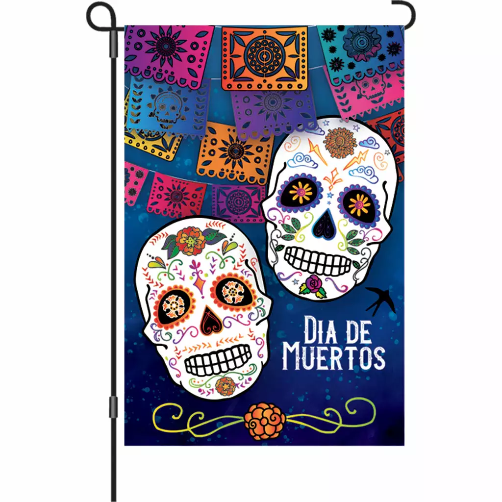 Accent Home & Garden 12 In. Flag - Dia De Meurtos (Day Of The Dead) 3 Accent Home & Garden 12 In. Flag - Dia De Meurtos (Day Of The Dead)