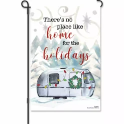 Accent Home & Garden 12 In. Flag - Christmas Camper Accent