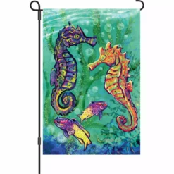 Accent Home & Garden Accent 12 In. Flag - Seahorses