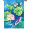 Accent Home & Garden 28 In. Flag - Lotus Koi Accent