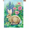 Accent Home & Garden 28 In. Flag - Garden Rabbit Accent 2 Accent Home & Garden 28 In. Flag - Garden Rabbit Accent
