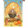 Accent Home & Garden Accent 28 In. Flag - Turkey & Friends