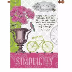 Accent Home & Garden Accent 28 In. Flag - Simple Pleasures