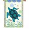 Accent Home & Garden 28 In. Flag - Blue Turtle Accent