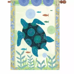 Accent Home & Garden 28 In. Flag - Blue Turtle Accent