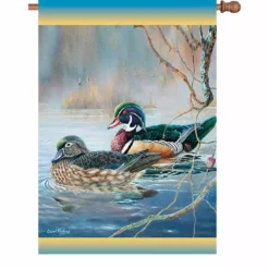 Accent Home & Garden Accent 28 In. Flag - Woodies Bobber Ducks