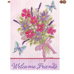 Accent Home & Garden 28 In. Flag - Bouquet For Friends Accent
