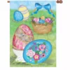 Accent Home & Garden 28 In. Flag - Elegant Easter Eggs