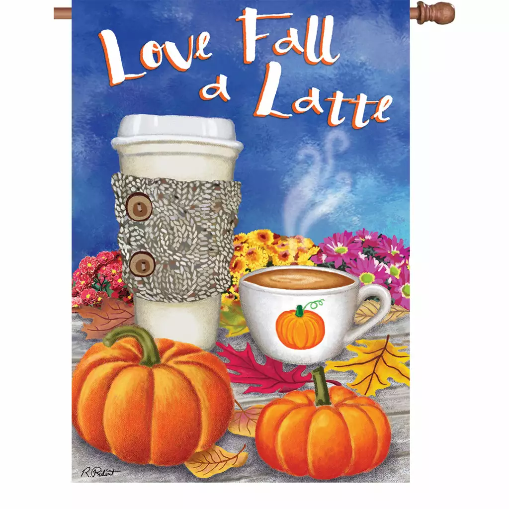 Accent Home & Garden 28 In. Flag - Love Fall A Latte 3 Accent Home & Garden 28 In. Flag - Love Fall A Latte