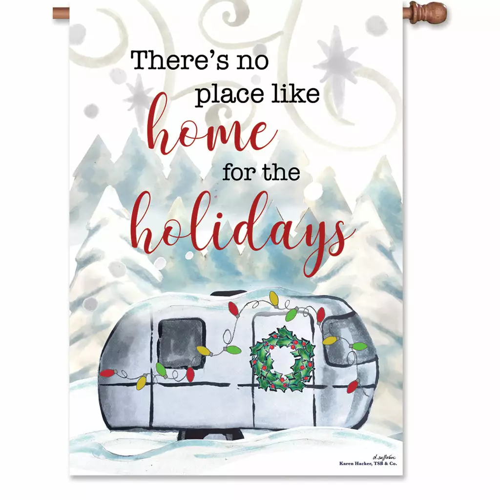 Accent Home & Garden 28 In. Flag - Christmas Camper 3 Accent Home & Garden 28 In. Flag - Christmas Camper