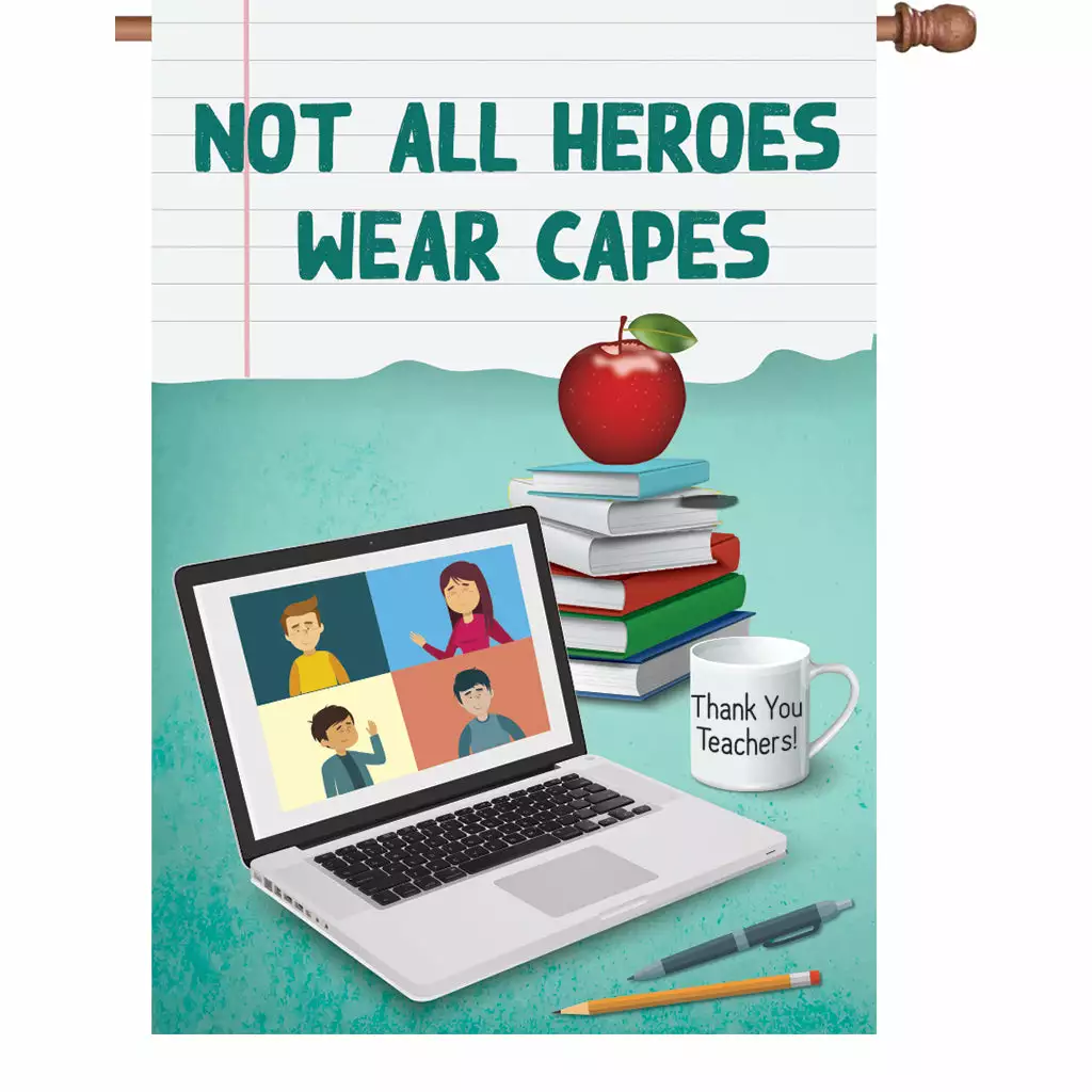 Accent Home & Garden 28 In. Flag - Teachers Accent 3 Accent Home & Garden 28 In. Flag - Teachers Accent