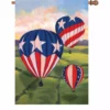 Accent Home & Garden 28 In. Flag - Patriotic Hot Air Balloons