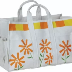 Accent Home & Garden - Sale Accent Canvas Tote Bag & Gloves - Daisies