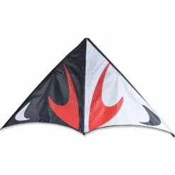 Kites 80 In. Travel Delta Kite - Red & Black